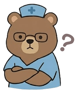 案内するナースクマ